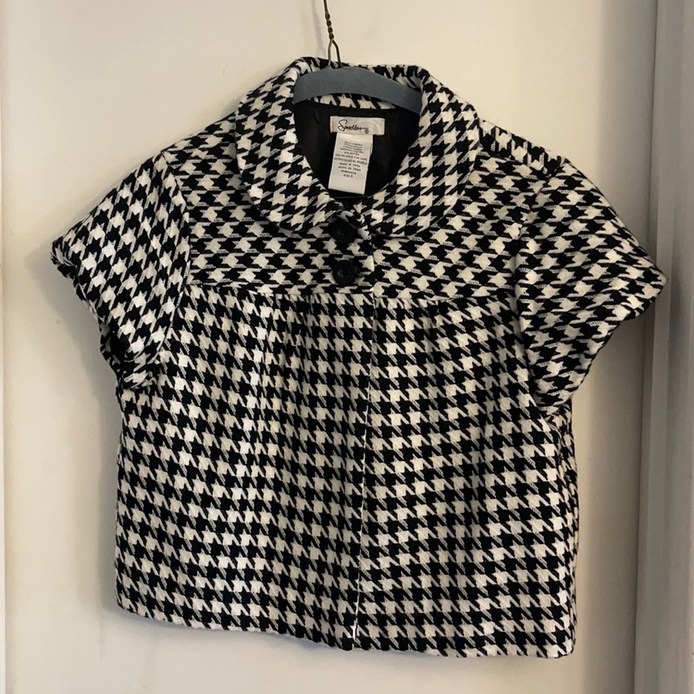 Speechless Houndstooth cardigan/vest, worn once